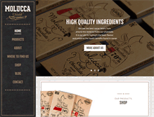 Tablet Screenshot of moluccachocolate.com